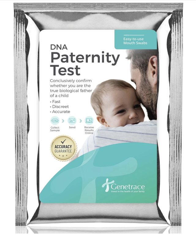 Emballage du kit de test ADN de paternité Genetrace